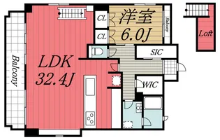 千葉県千葉市若葉区若松町【マンション】の間取り