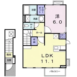 アニバーサリーII【2階】の間取り
