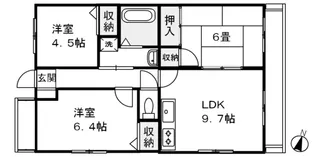 ノネット東野【2階】の間取り