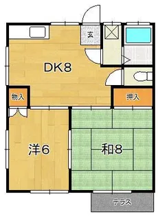 井上アパート【1階】の間取り