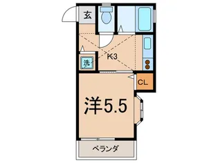 カンピオ-ネ、リセ【2階】の間取り