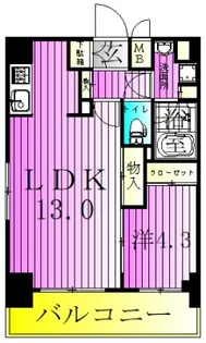 ORSUS UMEJIMA【4階】の間取り