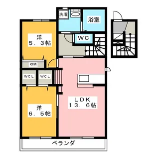 エスペランサ ヴィータ II【2階】の間取り