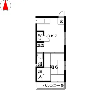 光ハイツ【2階】の間取り
