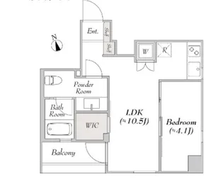 BluRock銀座イースト【9階】の間取り
