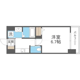 1Kの間取り画像