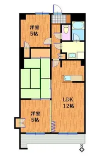 サザン稲城【3階】の間取り