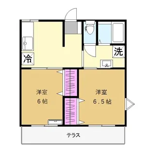 埼玉県所沢市泉町【アパート】の間取り