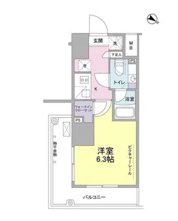東京都品川区西五反田6【マンション】の間取り