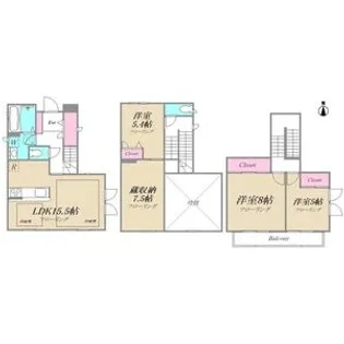東京都小平市鈴木町2【一戸建】の間取り