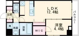 アレスグーテ北千住【1階】の間取り