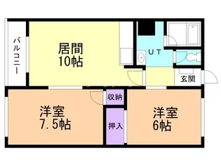 細田マンションII【3階】の間取り