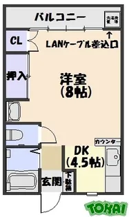 ベルハイツなかせ【2階】の間取り