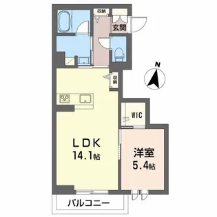 リノフォート白虎【1階】の間取り
