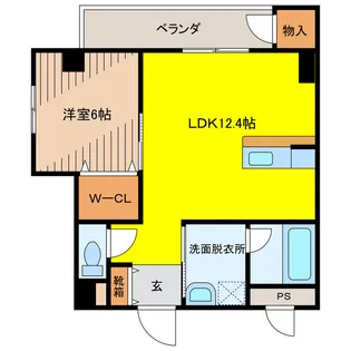 (仮)内間様共同住宅【3階】の間取り