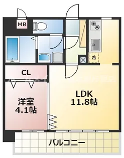 ホワイトステージ水前寺駅【6階】の間取り