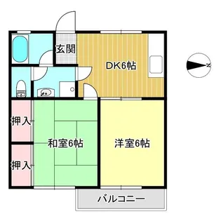 ラージヒルA【1階】の間取り