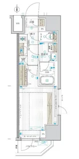 フュージョナル千住緑町【3階】の間取り