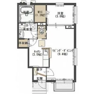 オレウム【1階】の間取り