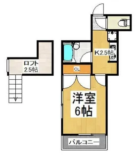埼玉県朝霞市三原3【アパート】の間取り