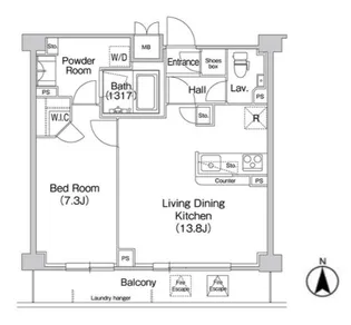 コンフォリア駒場【5階】の間取り