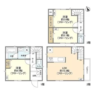 東京都世田谷区玉堤1【一戸建】の間取り