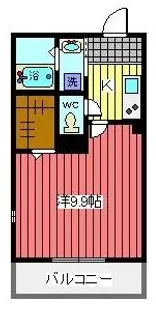 1Kの間取り画像