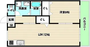 大阪府大阪市淀川区木川東2【マンション】の間取り
