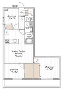 千葉県習志野市谷津7【マンション】の間取り