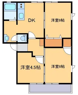 フォンティーヌA【1階】の間取り