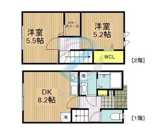 東京都江戸川区篠崎町1【アパート】の間取り