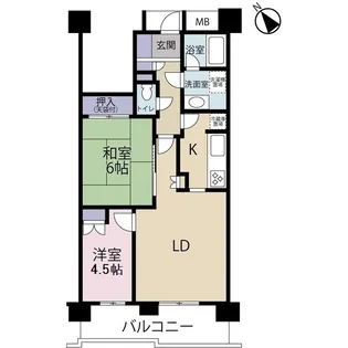 武蔵浦和パークホームズ【5階】の間取り