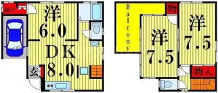 東京都足立区東伊興3【一戸建】の間取り