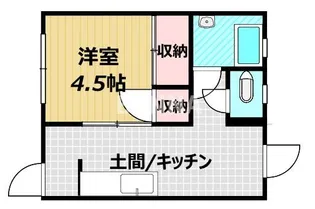 撫川コーポ【1階】の間取り