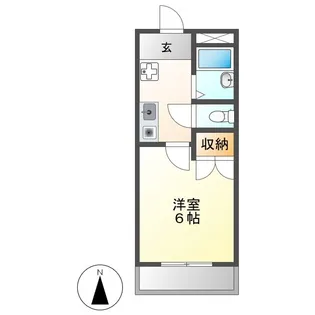 エルメゾン東海通【2階】の間取り
