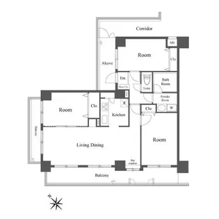 東京都板橋区熊野町【マンション】の間取り