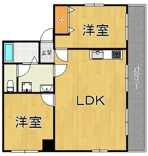 宇垣マンション【3階】の間取り