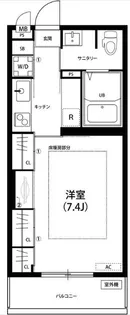 リブリ・Unitee【1階】の間取り
