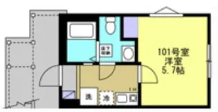 神奈川県横浜市保土ヶ谷区東川島町【アパート】の間取り