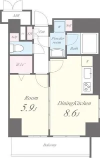 ドルチェ ドミール【4階】の間取り