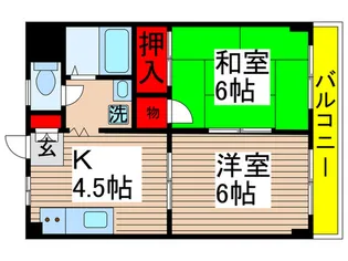 リバーサイド弐番館【3階】の間取り