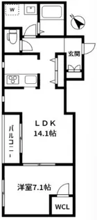 東京都新宿区南榎町【マンション】の間取り
