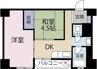 市川すがの住宅【5階】の間取り