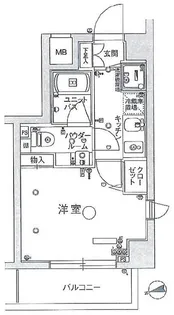 スカイコート押上【3階】の間取り