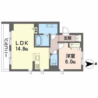 シャーメゾン宮千代パーク【2階】の間取り