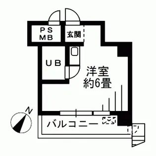 タウンハイツ銀座【8階】の間取り