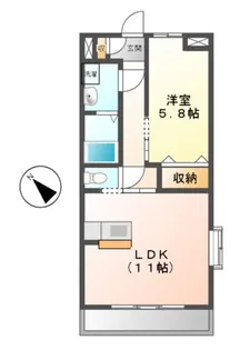 シャンティーク【1階】の間取り