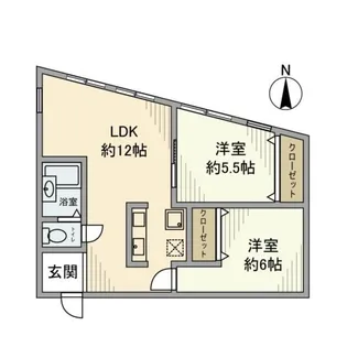 東京都世田谷区大原2【マンション】の間取り