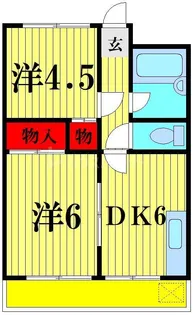 石川第一マンション【5階】の間取り