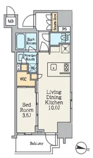 クレストコート池上【8階】の間取り